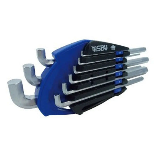 SBV TOOLS (Long) Stubby Hex Key Set, 9pcs