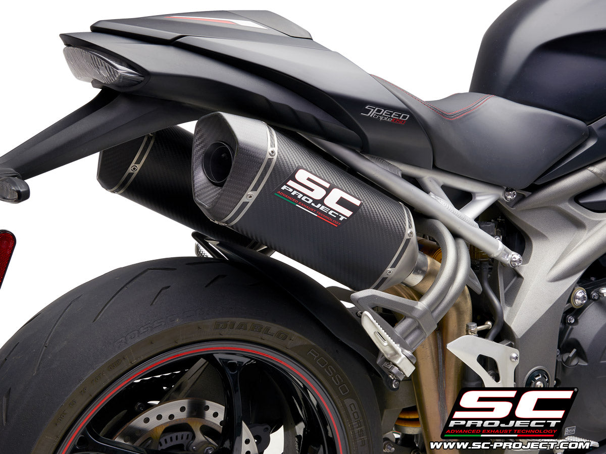 TRIUMPH SPEED TRIPLE 1050 S/RS 18-20 - PAIR OF SC1-M MUFFLERS