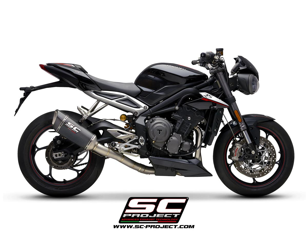 TRIUMPH STREET TRIPLE 765 S/R/RS - 17-19 - FULL EXHAUST SYSTEM 3-1