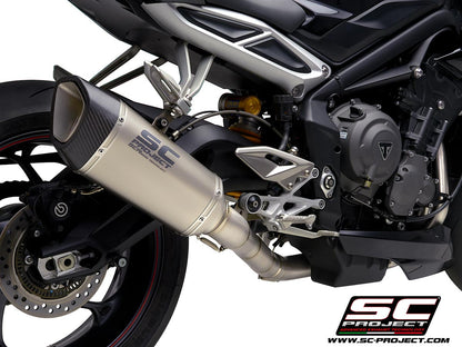 TRIUMPH STREET TRIPLE 765 S/R/RS - 17-19 - FULL EXHAUST SYSTEM 3-1