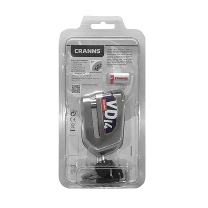 CRANNS VD14 Steel Ultra Strong Disc Lock with Alarm and Bluetooth