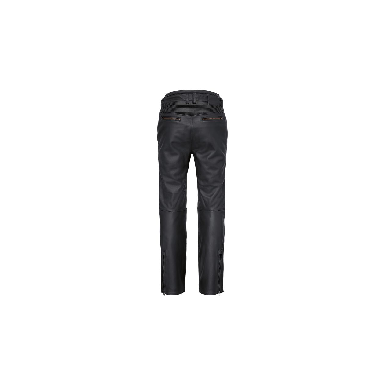Designer Blue And Black Motorbike Leather Trousers